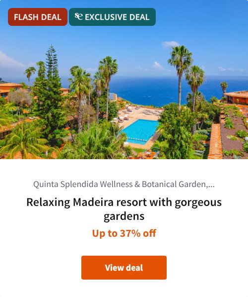 Relaxing Madeira resort with gorgeous gardens