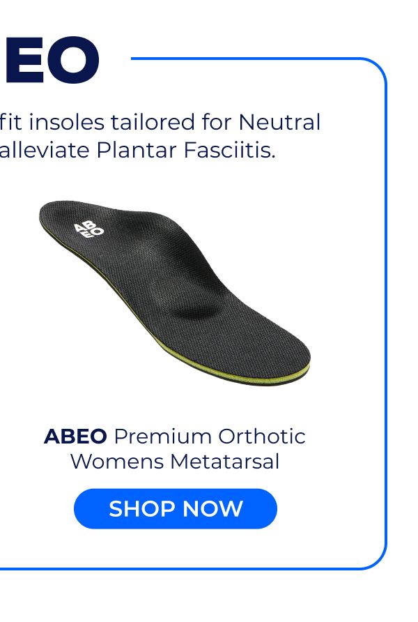 ABEO Premium Orthotic Womens Metatarsal