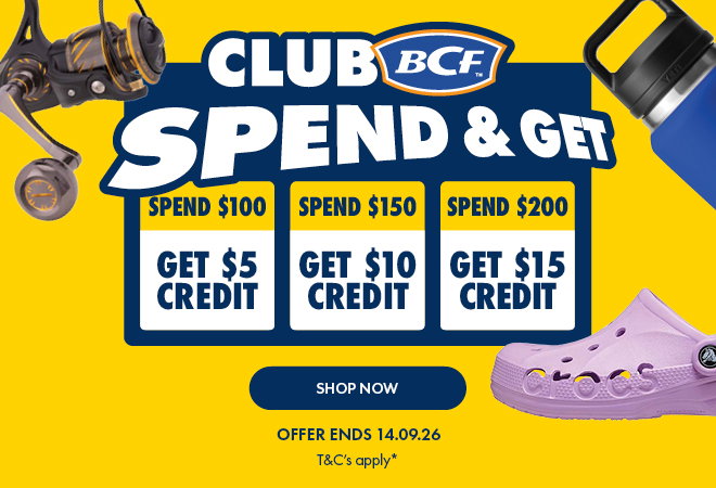 Club BCF Spend & get ends 14.09.26