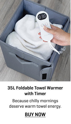 35L Foldable Towel Warmer with Timer
