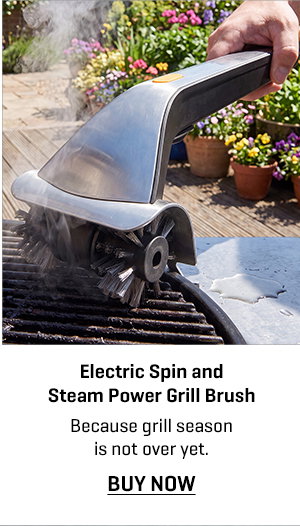 Electric Spin and Steam Power Grill Brush
