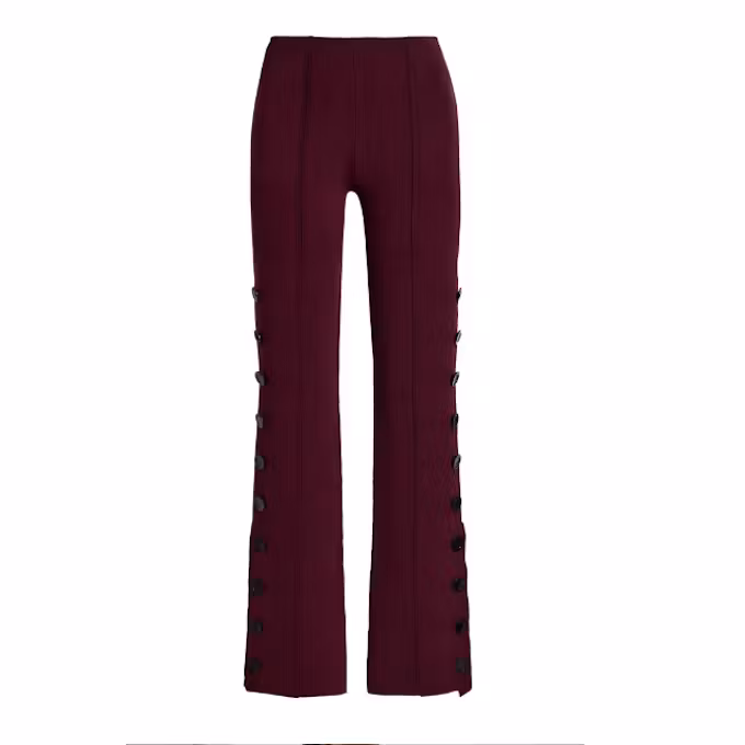 Martina Embellished Jersey Skinny-Leg Pants