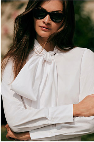 Shop Womens Bow Blouses