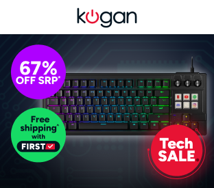 Kogan Stream Deck Integrated Mechanical Keyboard with 9 Programmable Keys & Knobs Product Image