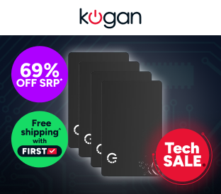 Kogan 2-in-1 Ultra Slim Wallet Tracker Smart Tag for Apple Find My and Google's Find Hub (4 Pack) Product Image