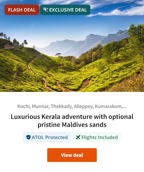 Luxurious Kerala adventure with optional pristine Maldives sands