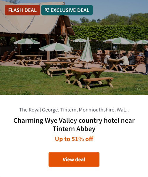 Charming Wye Valley country hotel near Tintern Abbey