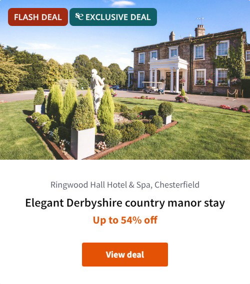 Elegant Derbyshire country manor stay