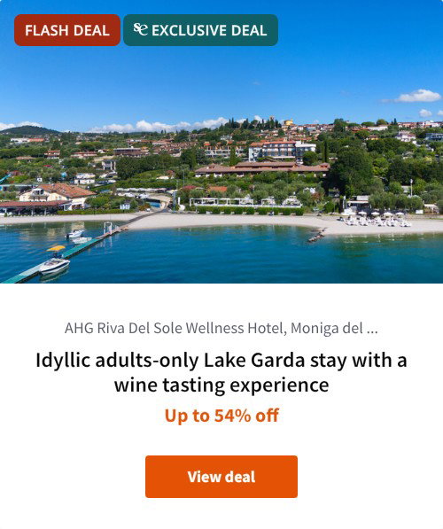 Idyllic adults-only Lake Garda stay with a wine tasting experience