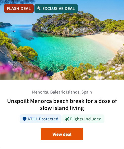 Unspoilt Menorca beach break for a dose of slow island living