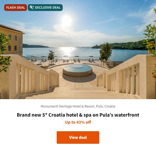 Brand new 5* Croatia hotel & spa on Pula%27s waterfront
