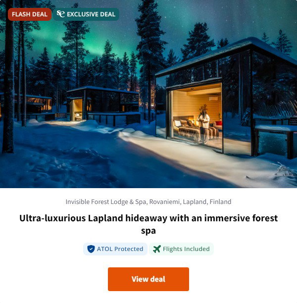 Ultra-luxurious Lapland hideaway with an immersive forest spa