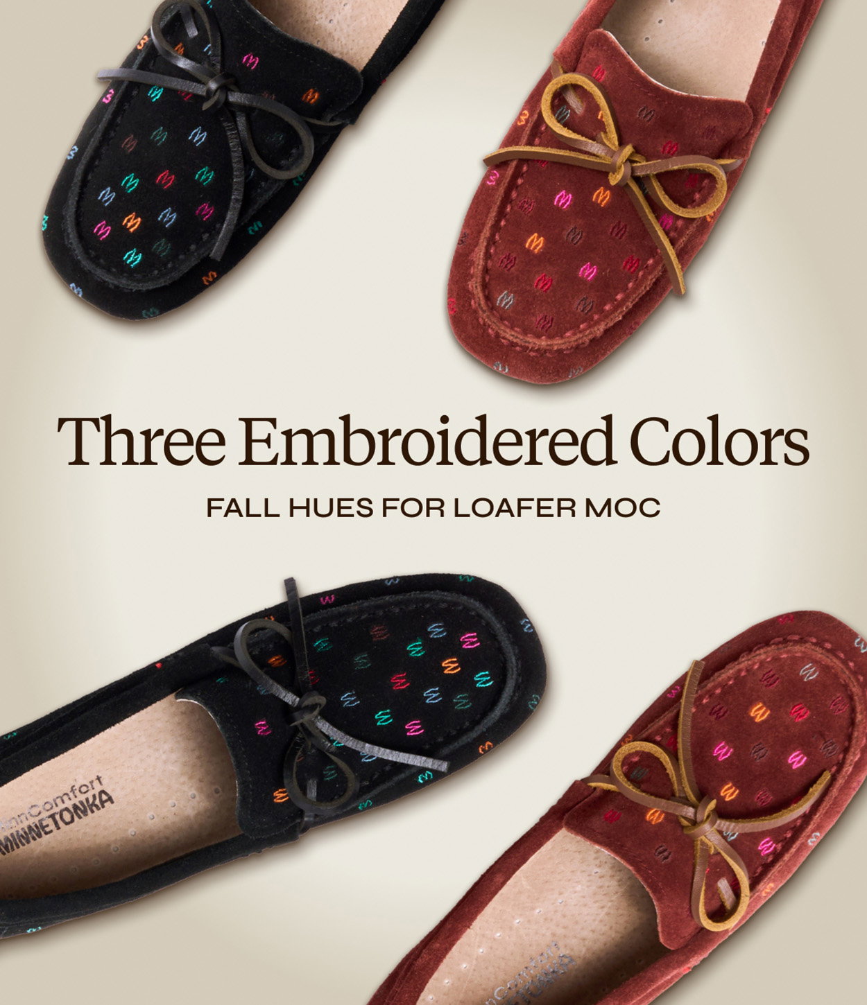 Embroidered M Loafer Mocs