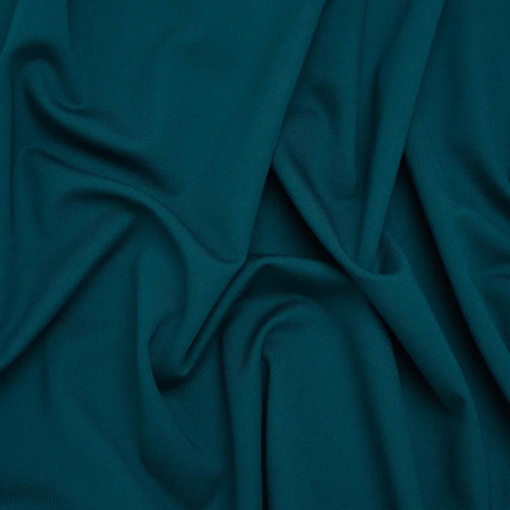 Image of Lightweight Stretch Ponte Knit - Teal - Hesperia Collection