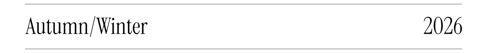 Autumn/winter 2026 text