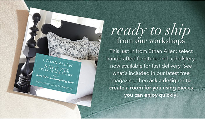 Ready to ship from our workshops