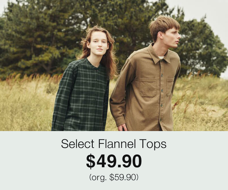 Shop Select Flannel Tops 