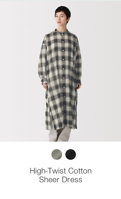 Shop High-Twist Cotton Sheer Dress