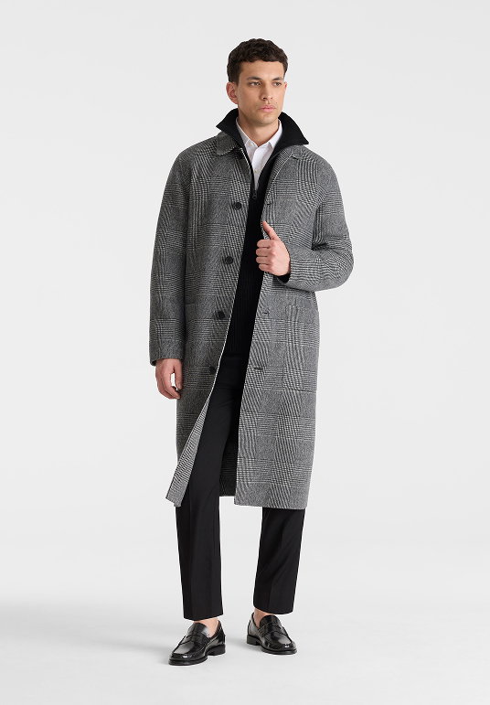 BECKETT-PL Double face wool Balmacaan coat