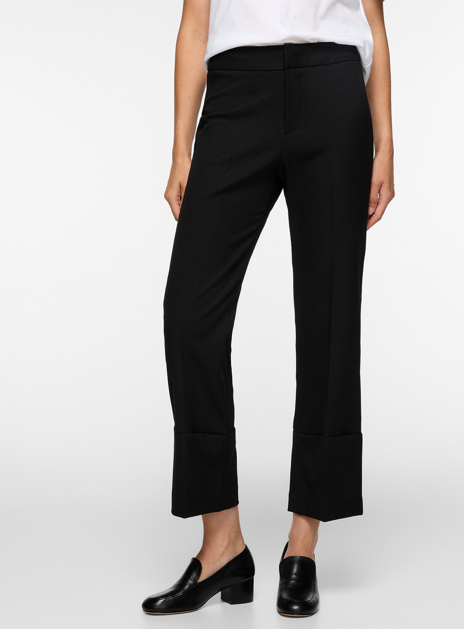 Berlin wide-cuff cropped pant