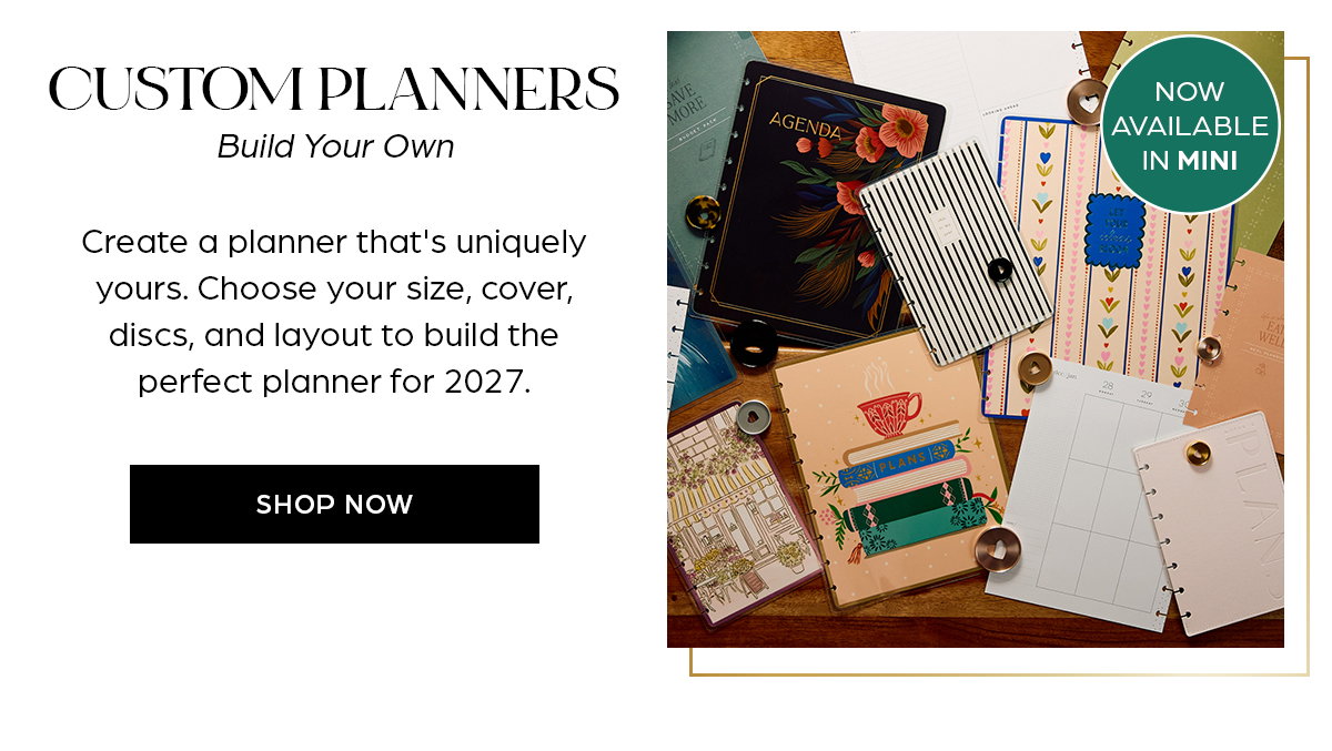 Custom Planners - Shop Now