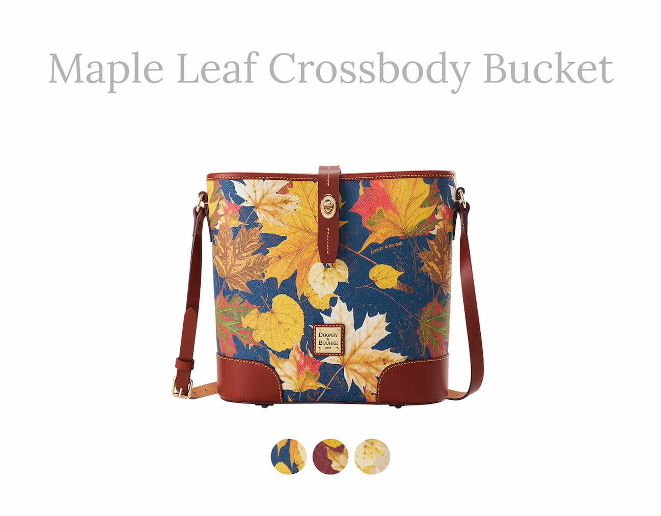 Maple Leaf Crossbody Bucket