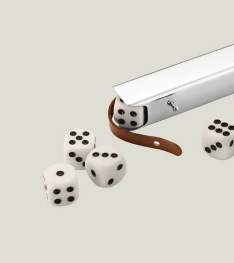 Sky 5 Dice Set  by Georg Jensen 