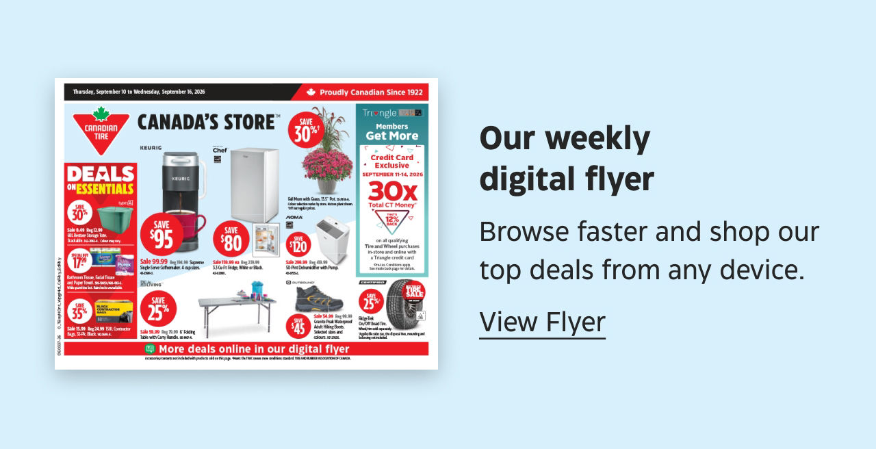 Our weekly digital flyer. Browse faster and shop our top deals from any device. View Flyer.