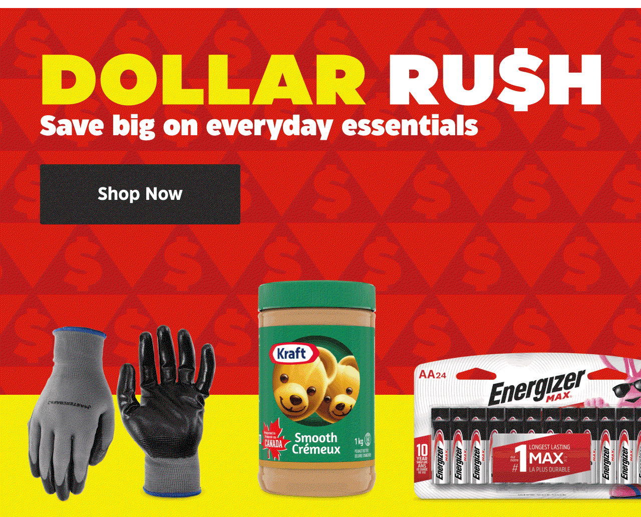 Dollar Rush. Save big on everyday essentias. Shop Now.