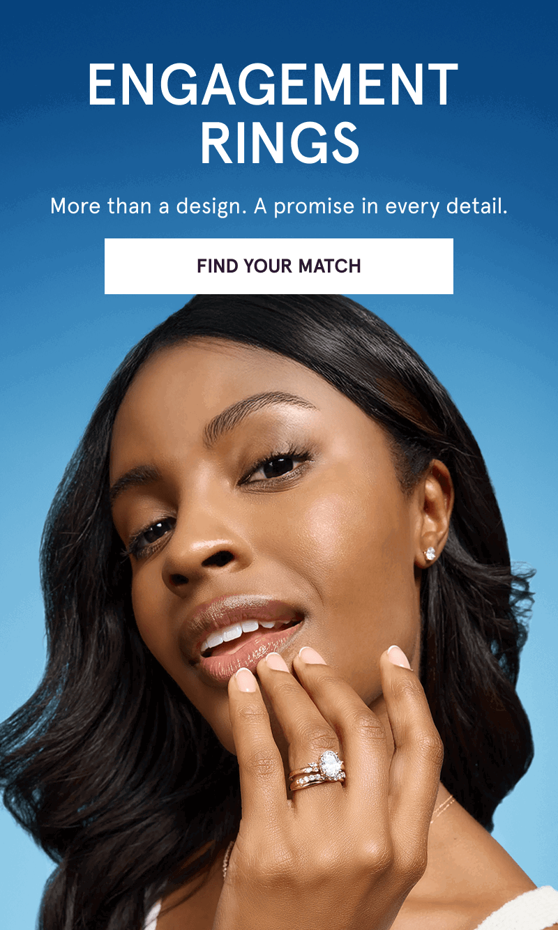 Focus on model’s oval-cute diamond ring & eternity band. Engagement Rings. Click here to find your match