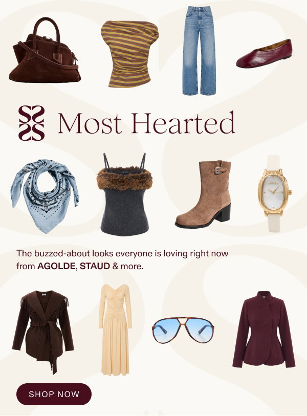 The buzzed-about looks everyone is loving right now from AGOLDE, STAUD & more.