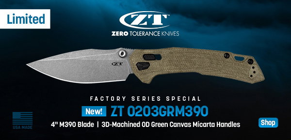 Zero Tolerance FSS (Factory Series Special) 0203GRM390 DuraLock Folding Knife