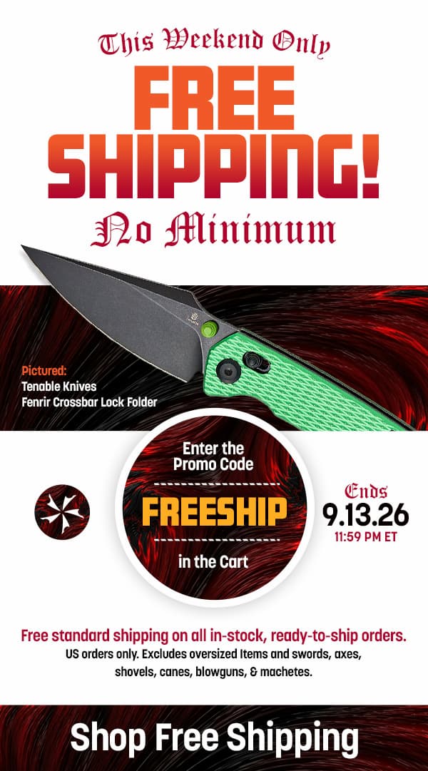 Free Shipping This Weekend