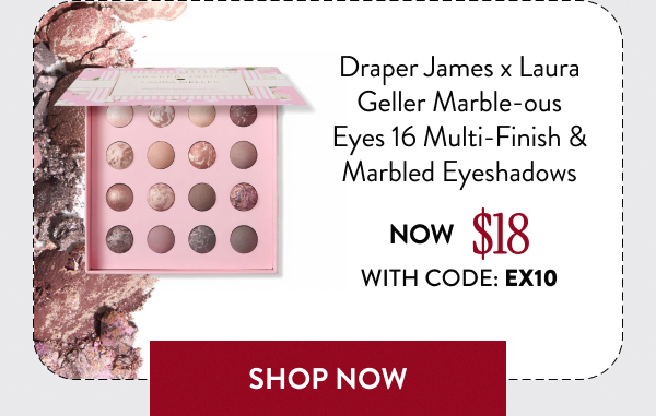 Draper James x Laura Geller Marble-ous Eyes 16 Multi-Finish & Marbled Eyeshadows | Shop Now