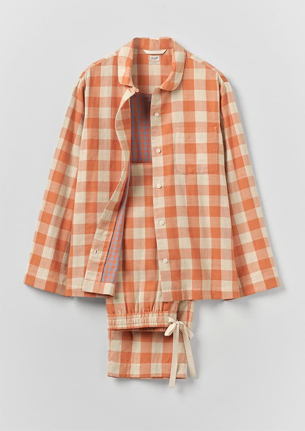 Gingham Double Face Cotton Pyjamas