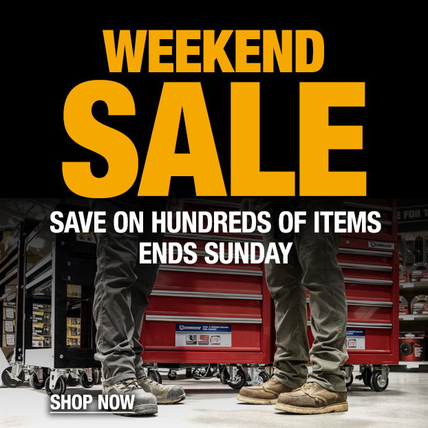 Weekend Sale, Save Now Through Sunday