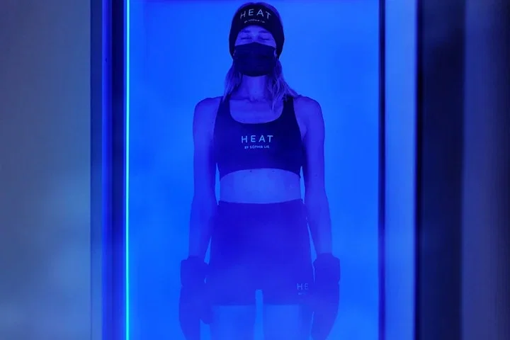 Full-Body Cryotherapy för återhämtning hos HEAT by Sophia Lie, NK Parkaden