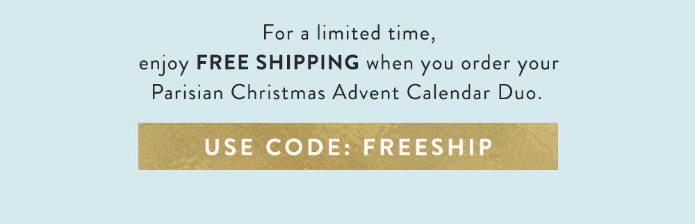 Shop Advent Calendar Free Shipping Duo