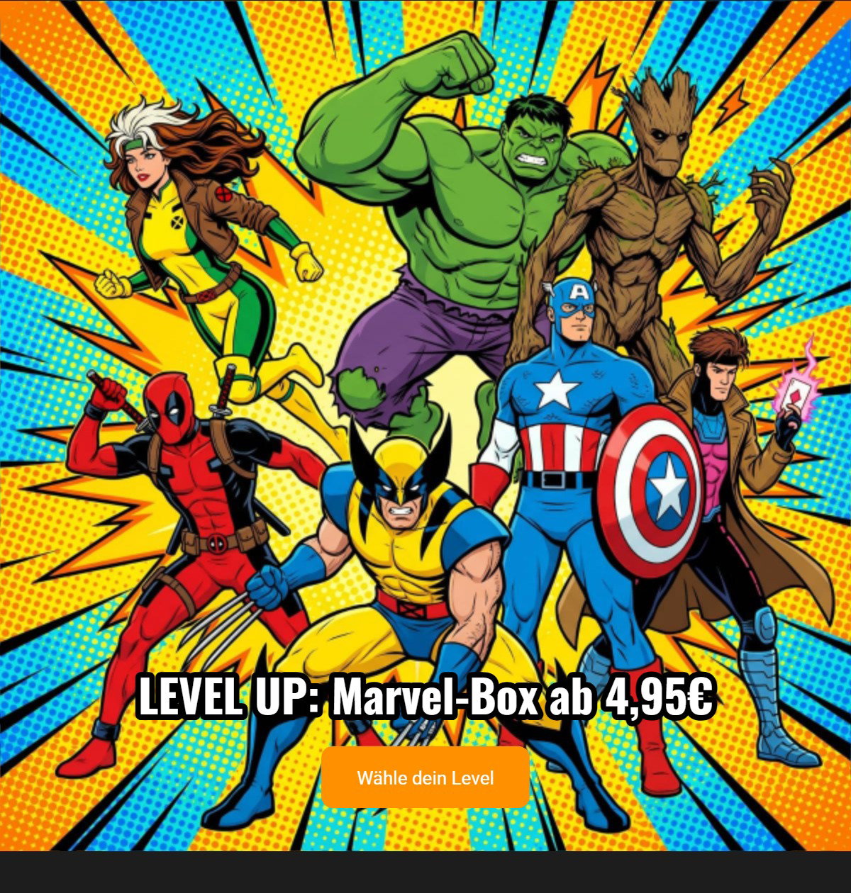 LEVEL UP: Marvel-Box ab 4,95€