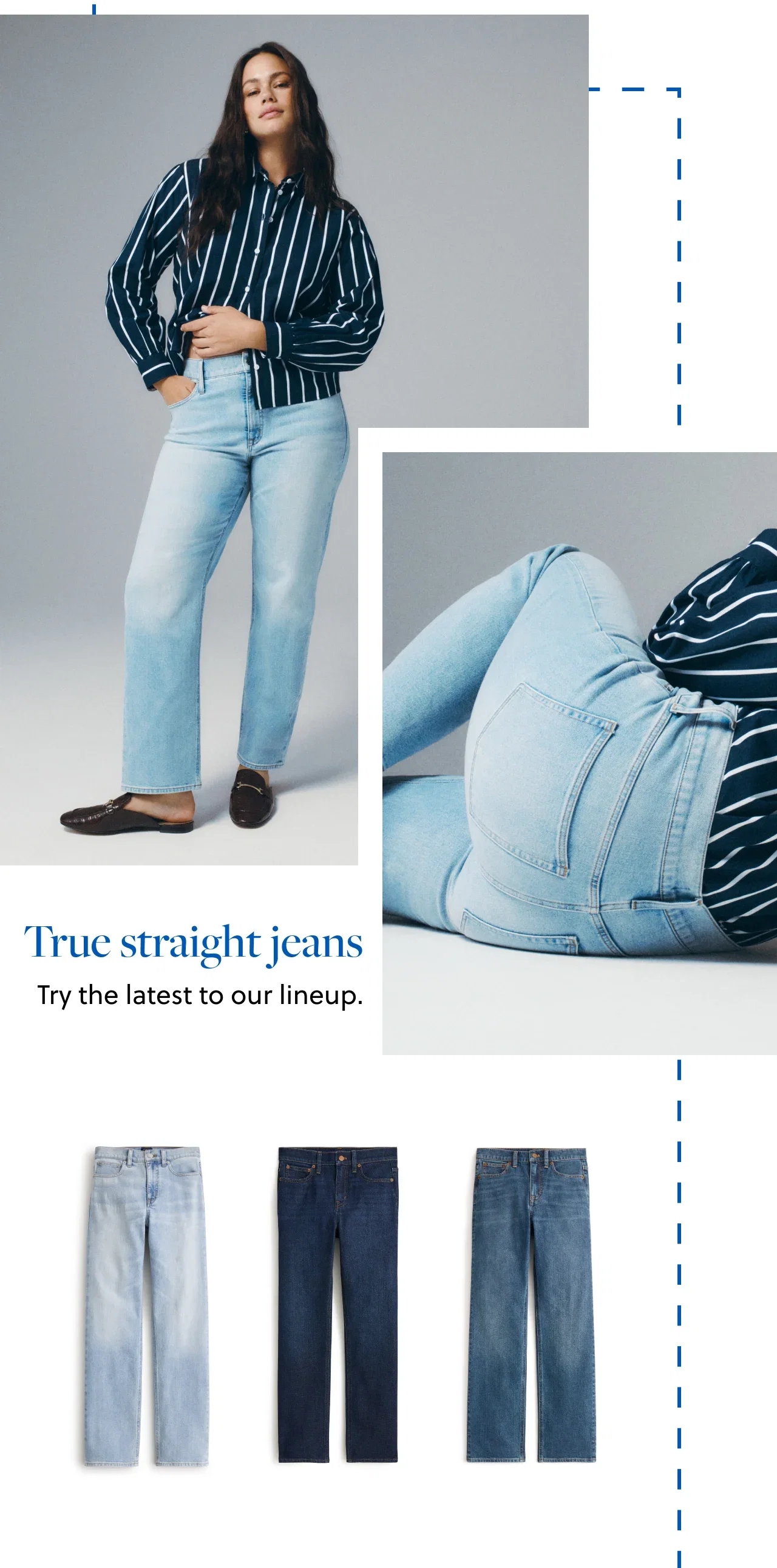 True straight jeans