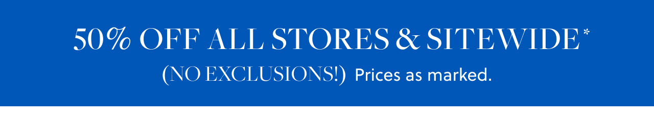 50 off all stores