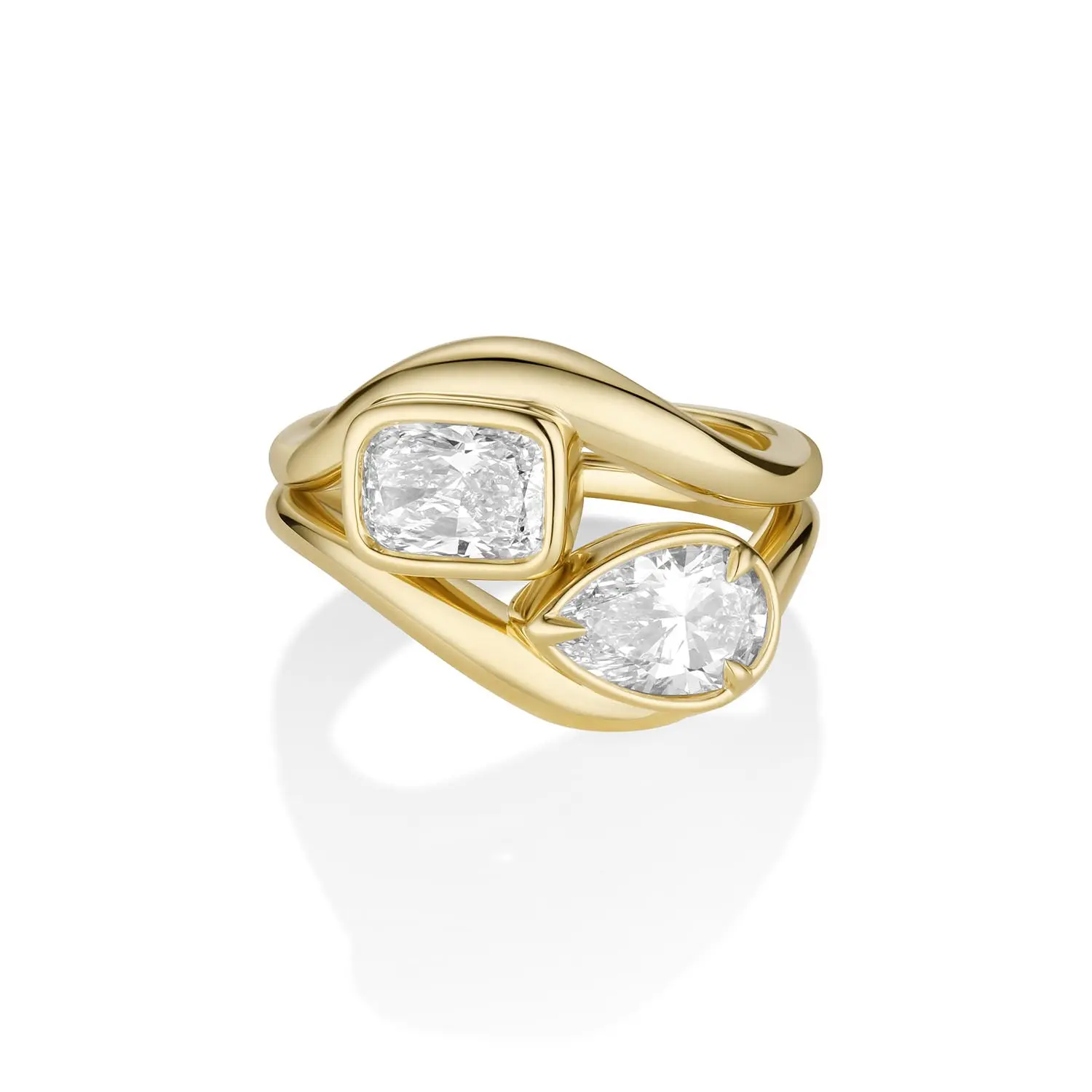 Image of Mila & Margot Wave Ring Set
