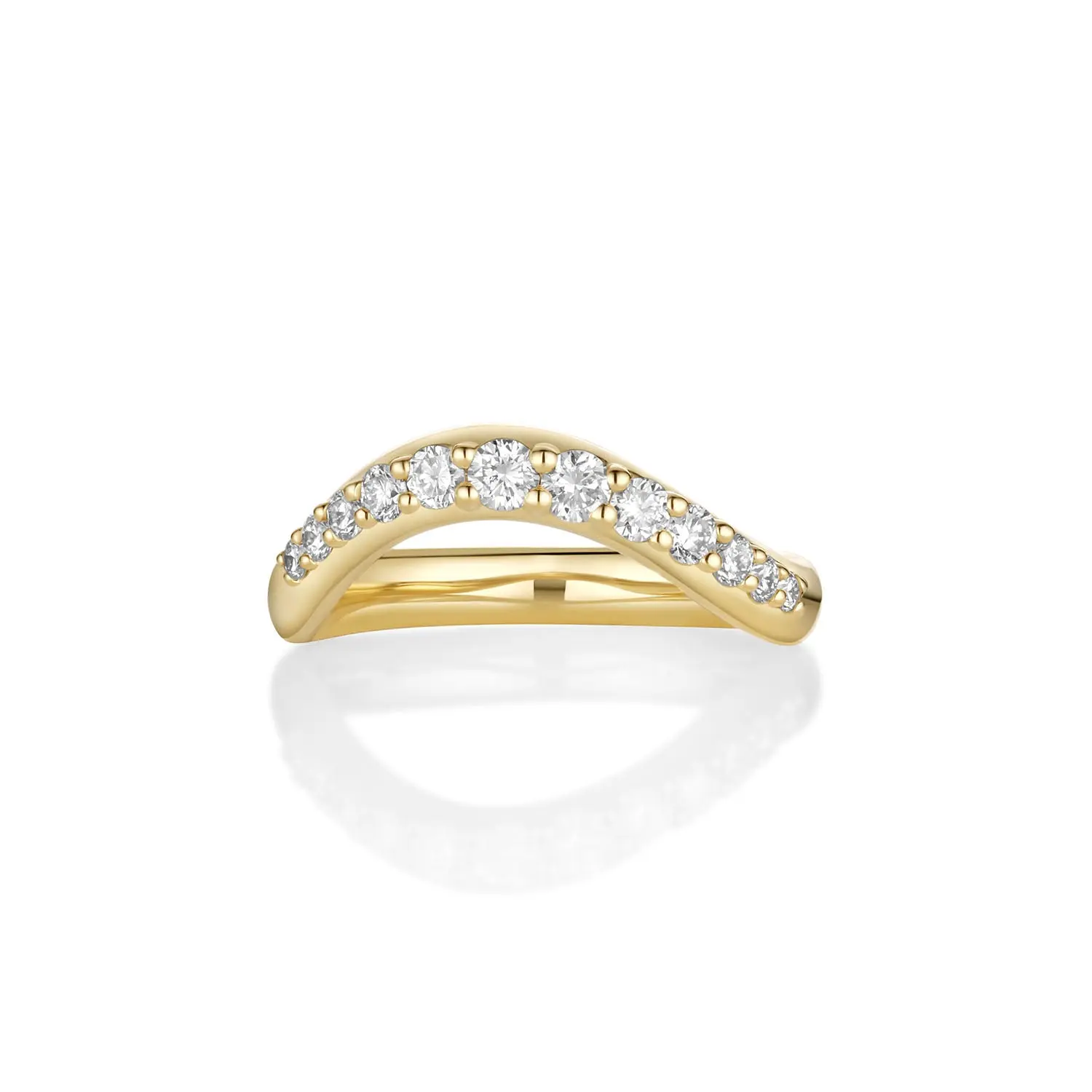 Image of White Diamond Estelle Wave Band