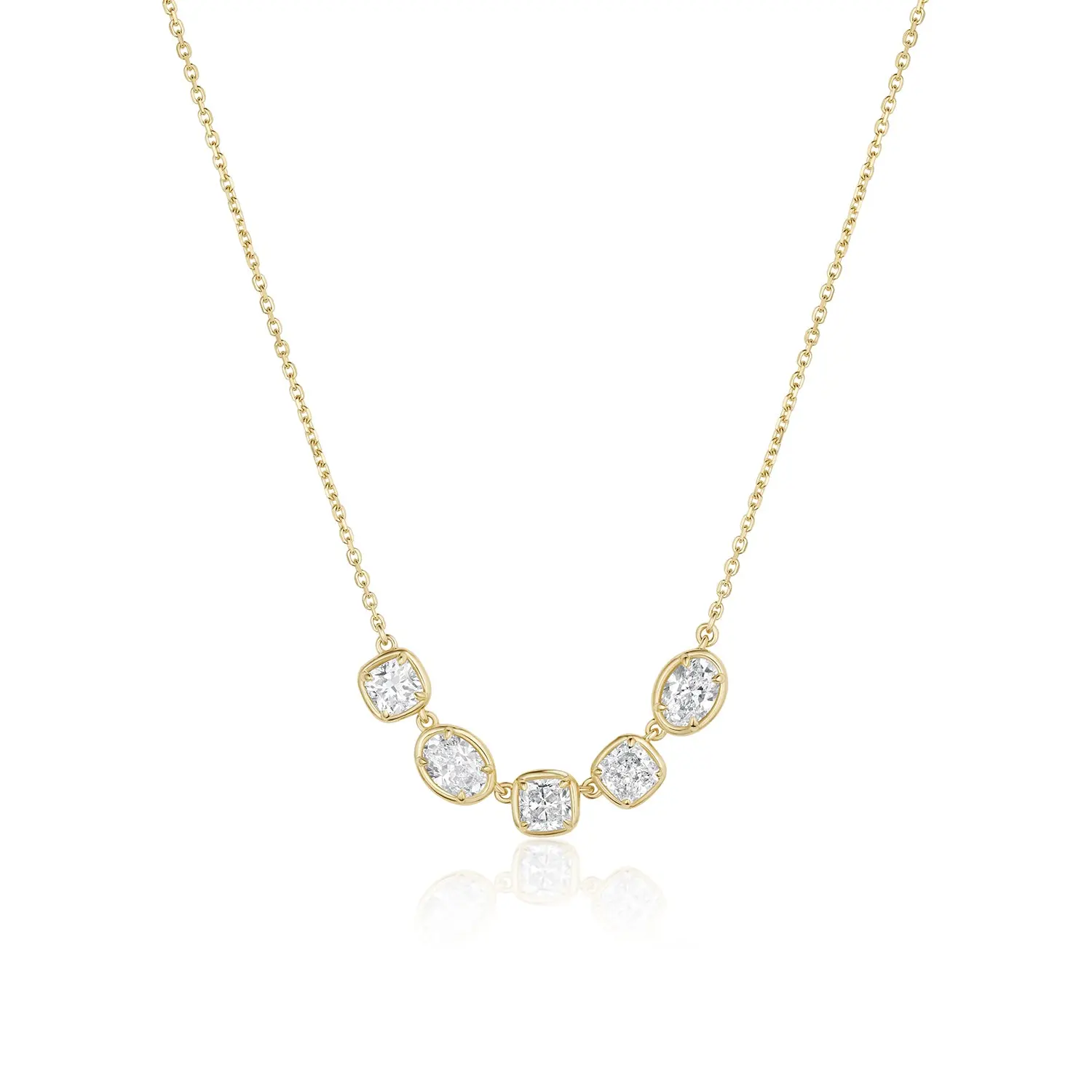 Image of Lisse Five Stone Diamond Necklace