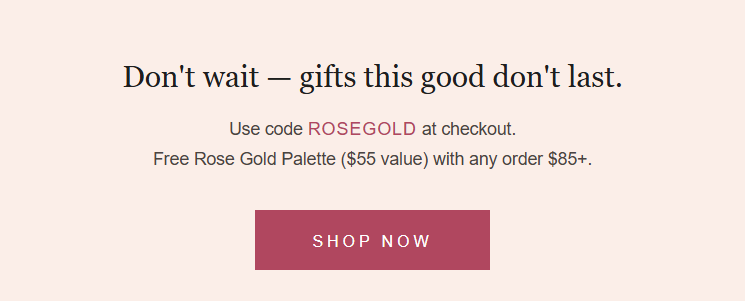 Free Rose Gold Palette