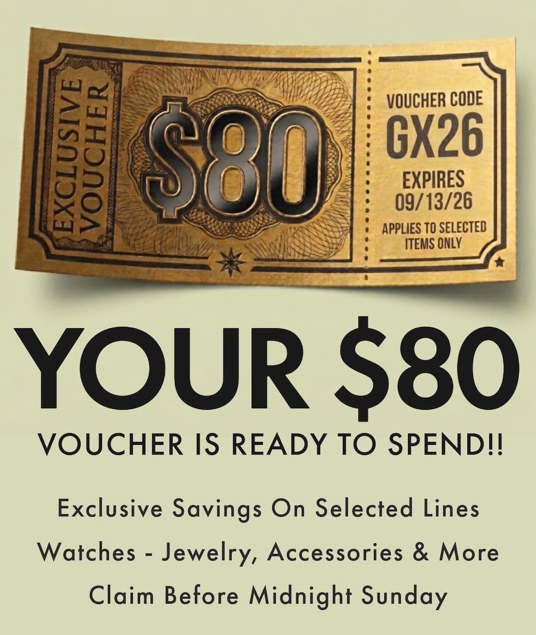 Activate Your $80 Voucher