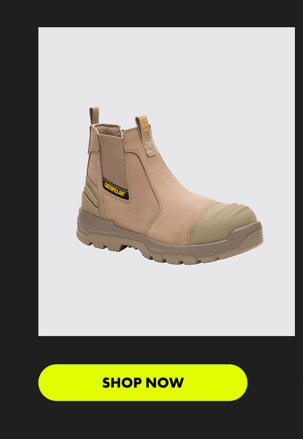 CAT Striver XL Elastic Side Safety Boot - Stone