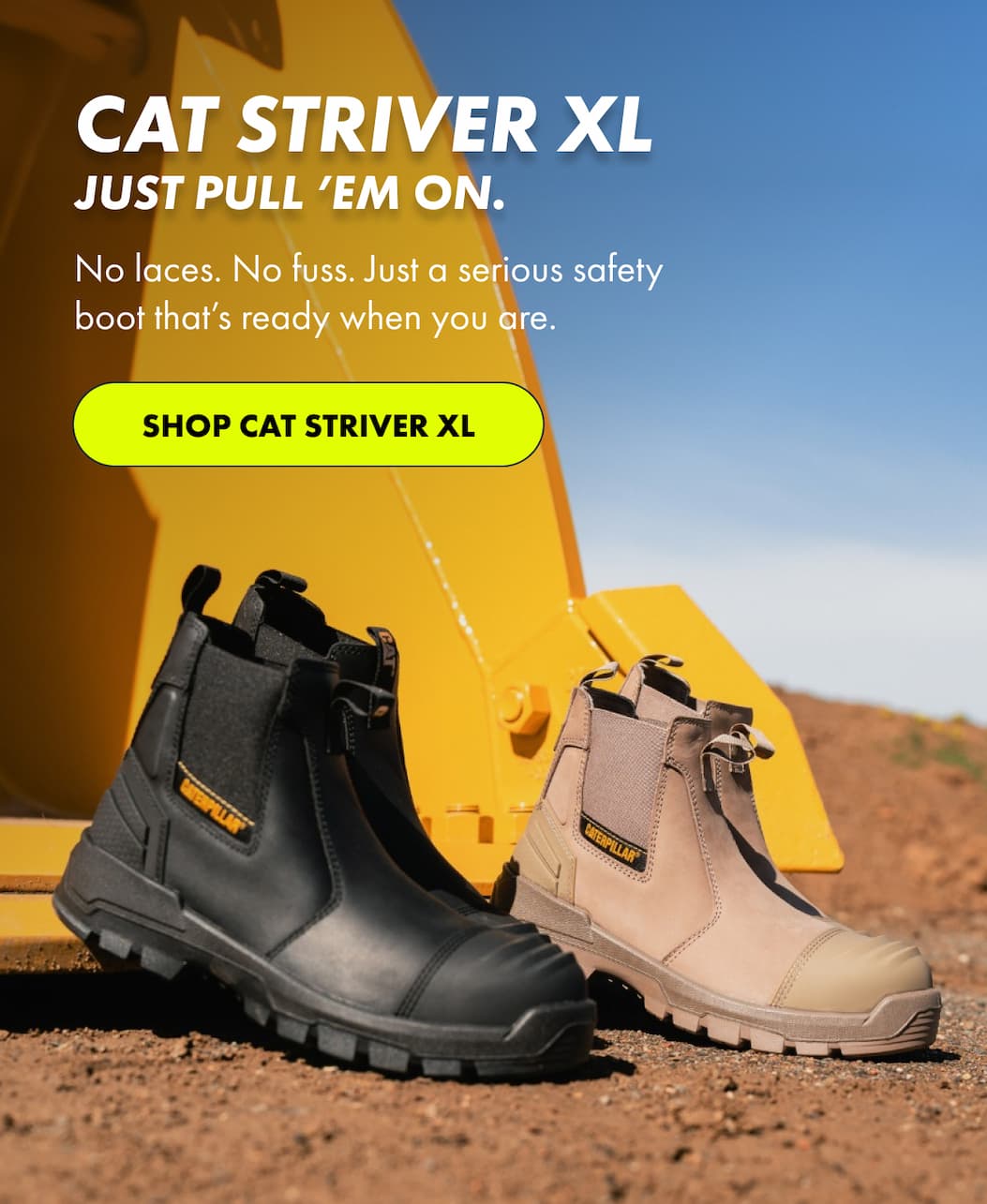 CAT STRIVER XL JUST PULL ’EM ON. | SHOP CAT STRIVER XL