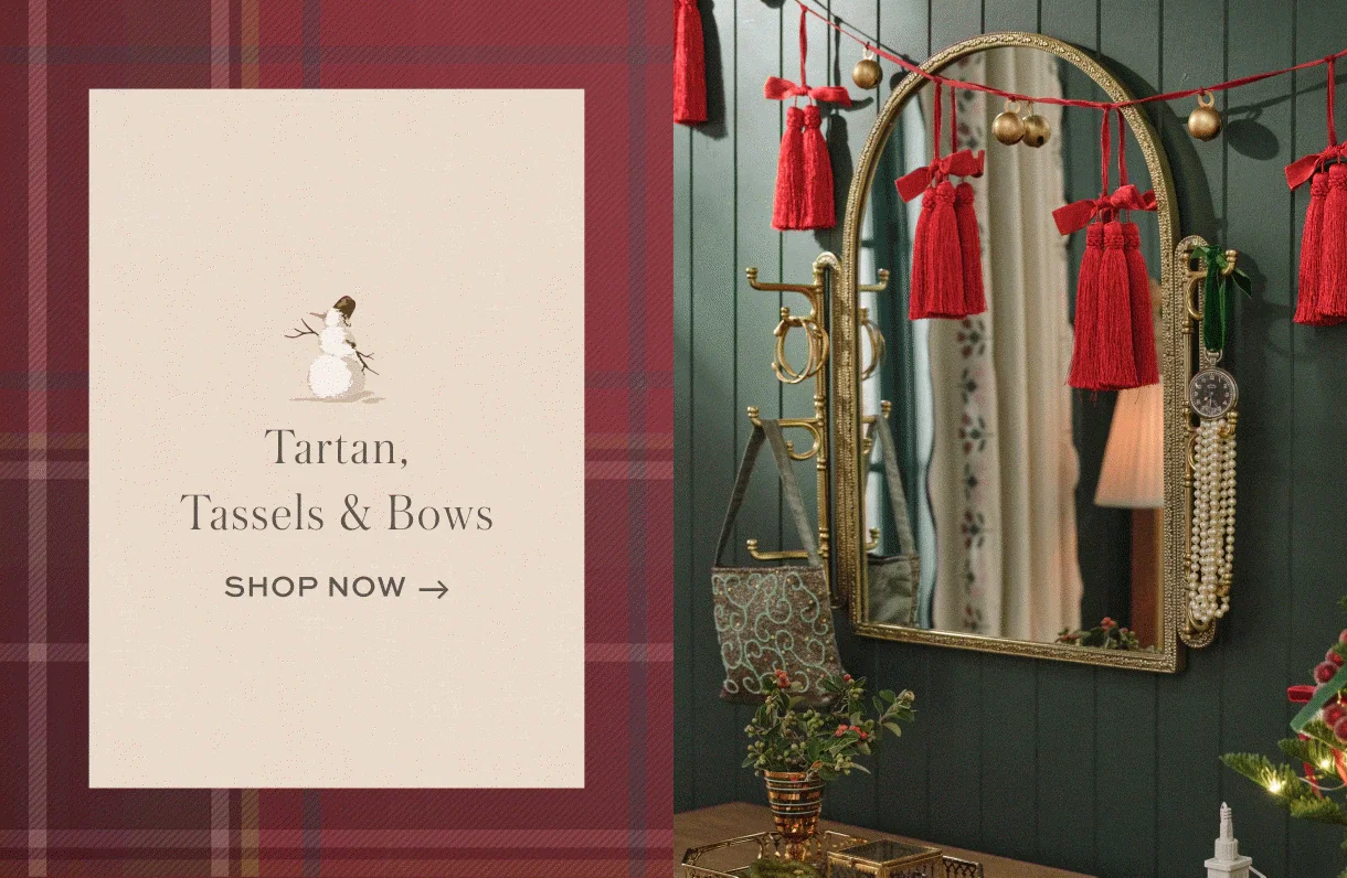 Tartan, tassels and bows