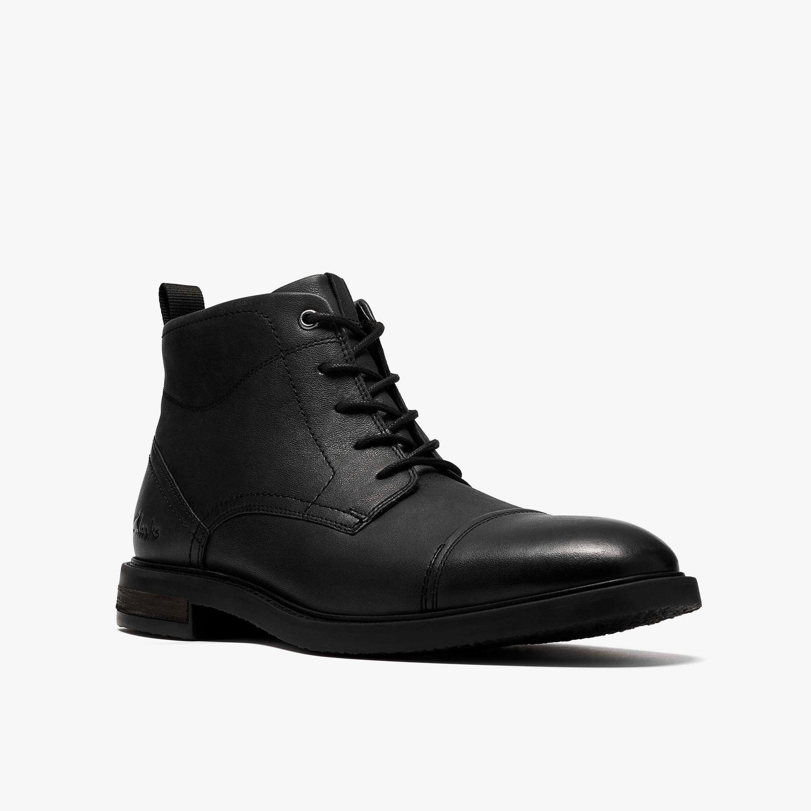 Shop Jaxen Cap Boot Black Leather